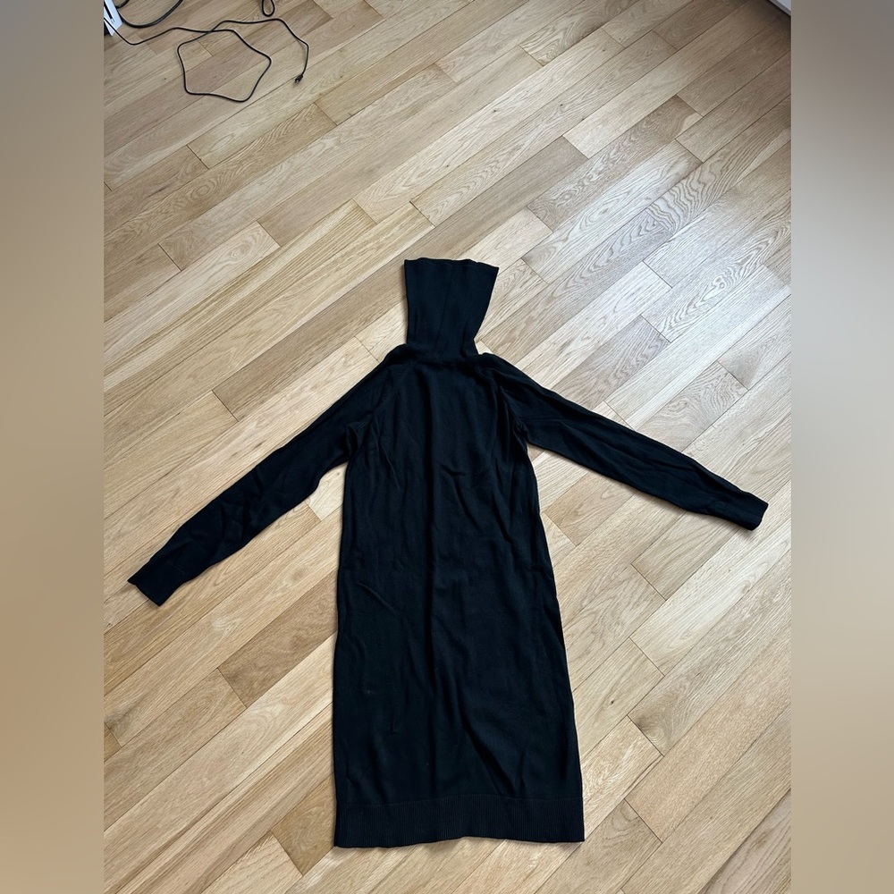 Banana Republic Black Sweater Turtleneck Dress